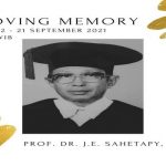 Obituari Prof. Dr. Jacob Elfinus Sahetapy, SH, MA